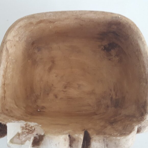 Vintage Branch Bark Wood "I Love You" Planter **AS IS** - Picture 4 of 16